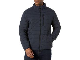 Calvin Klein mens Lightweight Water Resistant Packable Down Puffer Jacket (Standard and Big Tall) Mens Jacket Navy : SM