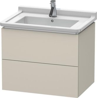 Duravit Duravit - L-cube Meuble Sous-lavabo Suspendu, 2 Tiroirs, 670mm