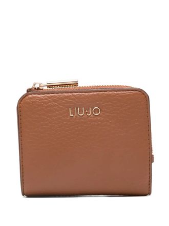 Liu Jo zip leather wallet - Brown
