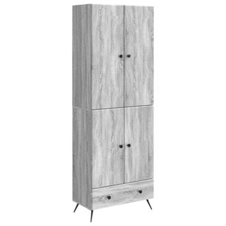 vidaXL Juego De Armarios 2 Uds. Sonoma Gris Madera De Ingenier&iacute;a Vidaxl