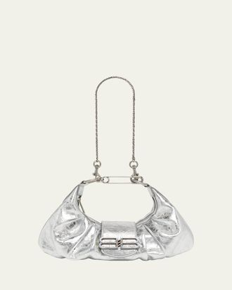 Balenciaga Pamela Small Metallic Leather Shoulder Bag