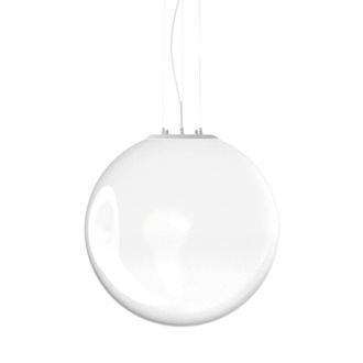 Netlighting Mapa Clear 50cm Globe Pendant Ceiling Light Opal in White