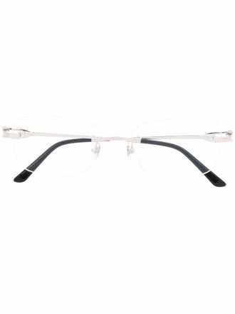 Cartier rectangle-frame glasses - Silver
