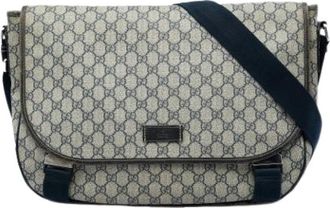 Gucci Pre-owned Vintage Crossbody Bag - Dames - Vintage Schoudertas - Beige - ONE Size - Leer - Vintage