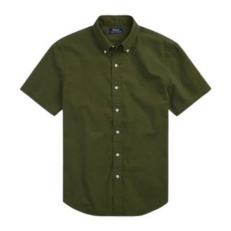 Ralph Lauren Heren, Overhemden, Groen, Maat: M Katoen