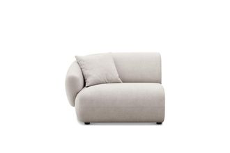 Castlery Auburn Left Arm Sofa Customized, Cream, Spill Resistant, Modular for Sofas by Castlery