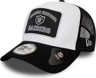 New Era Las Vegas Raiders NFL Cap verstellbar Trucker Kappe American Football Weiss - One-Size