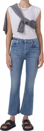 Citizens Of Humanity Isola Mid Rise Cropped Boot Jean In Pixie