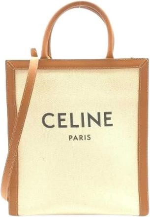 Celine Pre-owned Tote Bags, female, Beige, Size: ONE SIZE Pre-owned Cotton Tote Bag