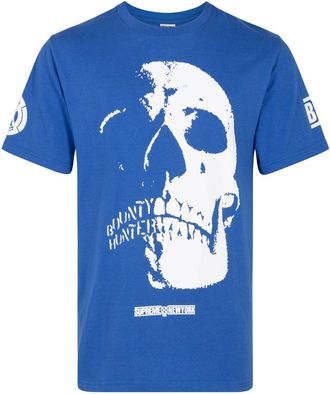 SUPREME x Bounty Hunter Skulls T-shirt - unisex - Cotton - L - Blue