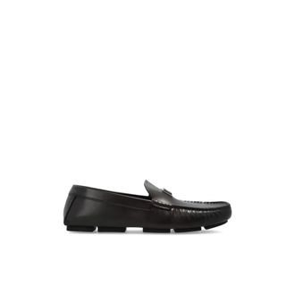 Dolce & Gabbana Driver kalfsleren loafers - Heren - Loafers - Bruin - 41 1/2 EU - Katoen - Schoenen