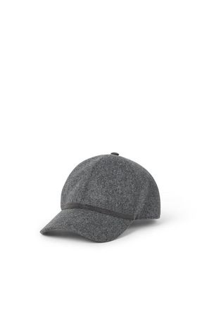 Brunello Cucinelli Baseball Cap with monili in Dark Grey at Nordstrom, Size X-Small