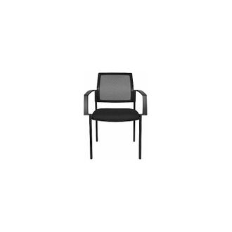 Topstar Silla Apilable De Malla 4 Patas Ue 2 Unid Asiento Negro