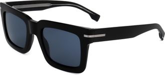 HUGO BOSS Mens 51 mm Black Sunglasses