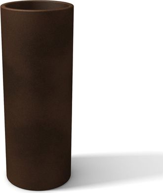 KLORIS Maceta Florero Redondo Bronce Alto Para Flores Plantas Moderno De Resina Mod. Barocco