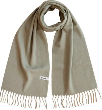 TBCo Lambswool Block Color Scarf in Olive at Nordstrom, Size Medium