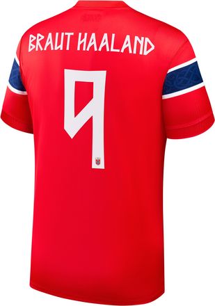 Nike Erling Braut Haaland Norway National Team 2026 Stadium Home Nike Mens Dri-FIT Soccer Jersey in Red | NN203949385-NOR
