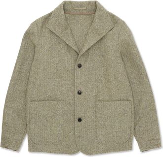 Fortela Scotland Herringbone Wool Jacket in Green at Nordstrom, Size 48 Eu