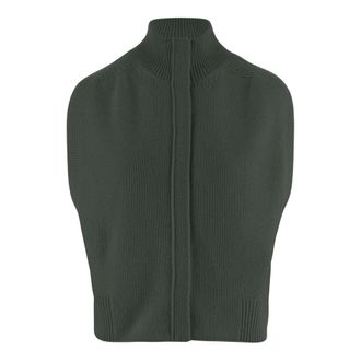 SA SU PHI Vests, female, Green, Size: 2XL Cashmere Sleeveless Sweater