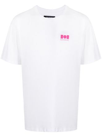 Nahmias logo-print cotton T-shirt - White