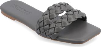Journee Collection Women & apos;s Sawyerr Medium and Wide Width Flat Sandals