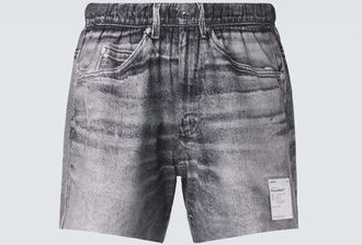 SATISFY PeaceShell 5 trompe loeil shorts
