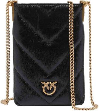 Pinko Black Monogram Phone Cover