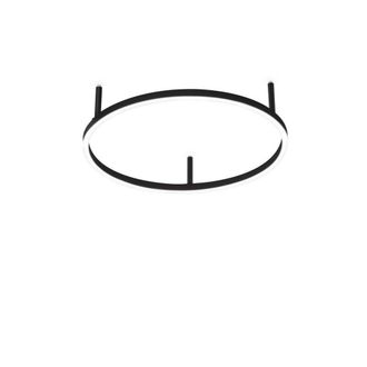 Netlighting Oracle Ring Integrated Led Semi Flush Light Black 50cm 3000K
