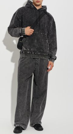 Diesel Cotton Hoodie S-BOXT-HOOD-TUK, Mens, Black