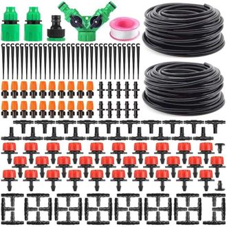 OEM Kit De Riego Por Goteo Para Jard&iacute;n, Kit De Riego Microajustable Para Bricolaje, Sistema De Ahorro De Agua Para Plantas, 149 Piezas (30 M) -crezuo