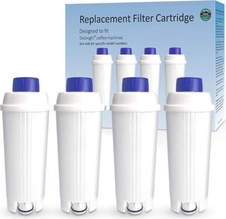 OEM Filtros De Agua Para Cafeteras Dlsc002 Con Compuerta De Carb&oacute;n Activado. Repuesto De Filtro De Agua Delonghi Compatible Con Cafeteras Ecam, Esam, Etam
