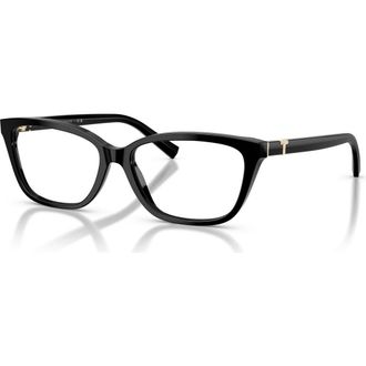 Tiffany & Co. 55mm Rectangle optical glasses in Black at Nordstrom