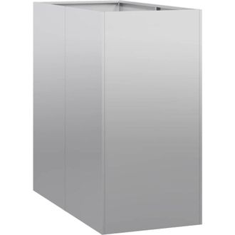 vidaXL Planter 40x80x80 cm Galvanised Steel Vidaxl