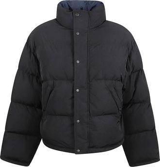 Balenciaga Zwarte Omkeerbare Pufferjas - Heren - Winterjassen - Zwart - L - Polyester - Jassen