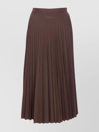 Maison Margiela midi pleated skirt high waist design