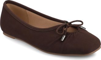 Journee Collection Women & apos;s Callee Medium and Wide Width Ballet Dress Flats