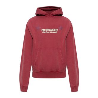 Carne Bollente Dames, Sweatshirts & Hoodies, Rood, Maat: 2XL Katoen