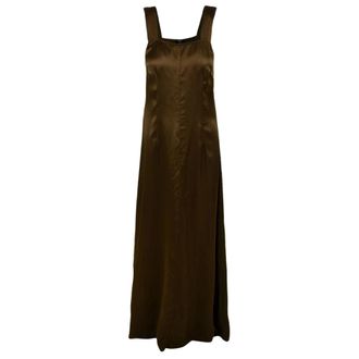 Aspesi Maxi Jurk - Dames - Maxi kleedjes - Groen - S - Kleedjes