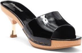 Jeffrey Campbell Cammie Platform Slide Sandal in Black Patent at Nordstrom Rack, Size 9.5