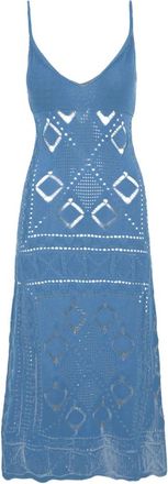 Akep Midi Jurk - Dames - Kleedjes - Blauw - S - Kleedjes