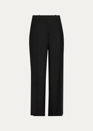 Theory Pleated-Front Virgin Wool Pants