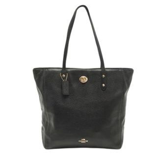 Coach Pre-owned Tote Bags, female, Black, Size: ONE SIZE Pre-owned Leather Shoulder Bag