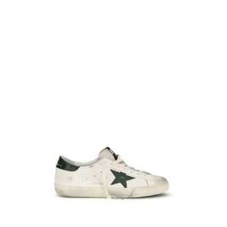 Golden Goose White Calf Leather Bos Taurus Low Top Mens Sneakers
