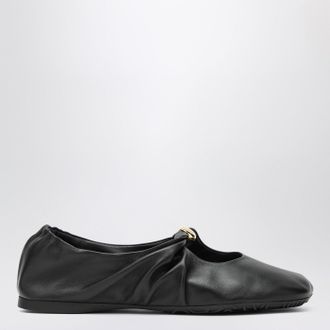 Loewe Black nappa pebble ballerina