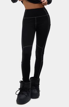 Halfdays Hallie High Waist Leggings in Black at Nordstrom, Size Large