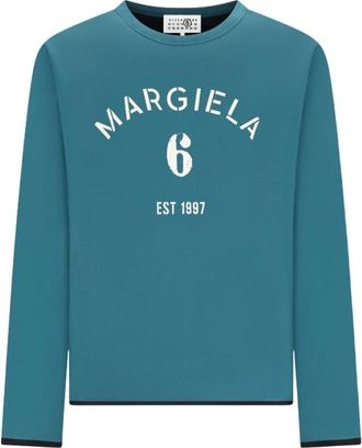 Maison Margiela Top a maniche lunghe - - Tops - Uomo - Blu - L