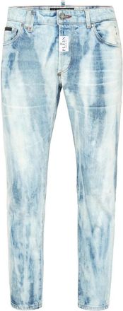 Philipp Plein Denim Skinny Fit Broek - Heren - Slim Fit Jeans - Blauw - W28 - Denim - Jeans