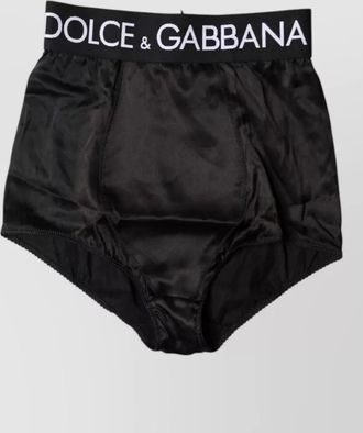 Dolce & Gabbana silk high-rise tailored shorts