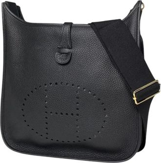 Herm&egrave;s Pre-owned Vintage Shoulder Bag - Dames - Vintage Schoudertas - Zwart - ONE Size - Leer - Vintage