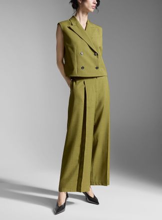 Theory Womens City deep pleating pant